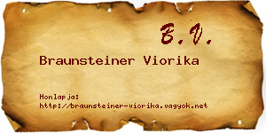 Braunsteiner Viorika névjegykártya